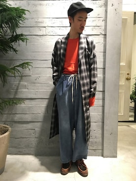 「HARE（ハレ）のアイテム（キャップ）」を使った、青木/HAREHEPFIVEさん（メンズ・174cm）の夏コーディネート