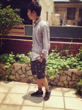 Jing Lun さん（メンズ・175cm）の夏コーディネート