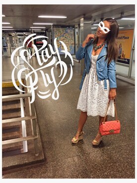 「EXPRESS（エクスプレス）のアイテム（アクセサリー）」を使った、Natalie さん（レディース・168cm）の秋コーディネート