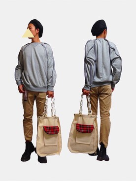 「ユナイテッドアローズ」｜「アイテム（スウェット）」を使った、アビオンさん（メンズ・170cm）の秋コーディネート