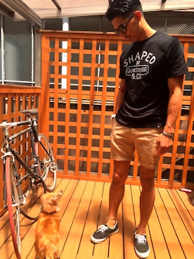 「サンスキー」｜takaboooさん（メンズ・182cm）の夏コーディネート