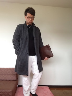 「green（グリーン）のアイテム（パンツ）」を使った、ぐっちゃんさん（メンズ・181cm）の秋コーディネート