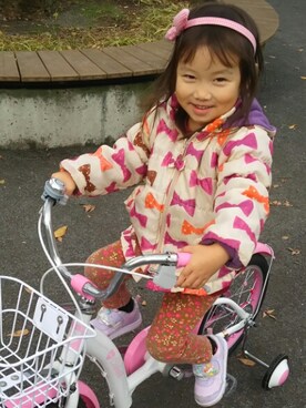 「KP（ケーピー）のアイテム（ジャケット/アウター）」を使った、mami☆☆さん（キッズ・100cm）の秋コーディネート