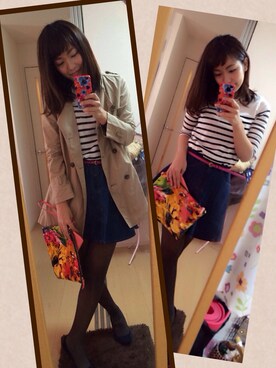 ゆみちょりさん（レディース・160cm）の春コーディネート