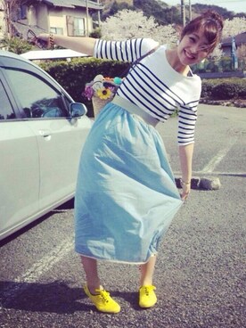 ゆみちょりさん（レディース・160cm）の春コーディネート