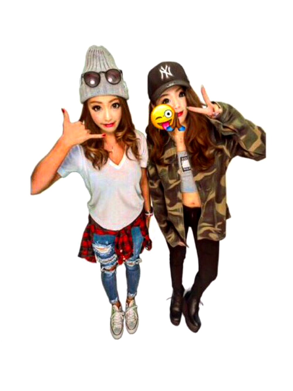 「BLACKFLAME、NEWYORKYANKEES、ストリート、ストリートカジュアル、カジュアル、カモフラ、迷彩柄、秋服、ootd、outfit」｜「babyShoopのアイテム（ミリタリージャケット、グリーン系）」を使った、tsun.さん（レディース・153cm）の秋コーディネートの1枚目の写真