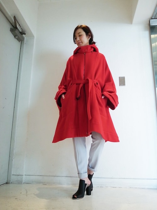 マルジェラ　Maison Margielaロングポンチョ　コート MM6 Maison Margielaのポンチョを使った人気ファッション