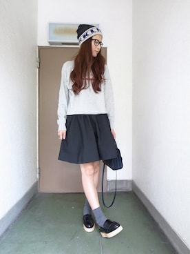 「ISABEL MARANT（イザベルマラン）のアイテム（スウェット）」を使った、MOGGIE CO-OP STAFFさん（レディース・168cm）の秋コーディネート