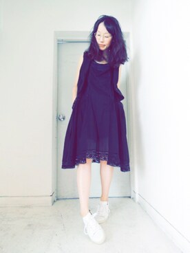 「ISABEL MARANT（イザベルマラン）のアイテム（ワンピース/ドレス）」を使った、MOGGIE CO-OP STAFFさん（レディース・161cm）の冬コーディネート