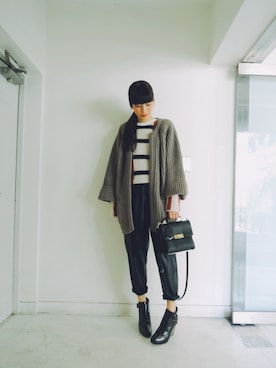 「ISABEL MARANT（イザベルマラン）のアイテム（パンツ）」を使った、MOGGIE CO-OP STAFFさん（レディース・168cm）の秋コーディネート