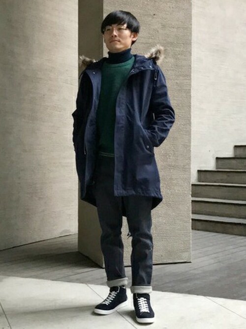 Yoshioka Fred Perry 本社 Fred Perryのモッズコートを使ったコーディネート Wear