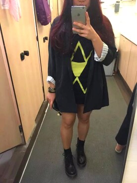「MONKI（モンキ）のアイテム（テーラードジャケット）」を使った、saniceさん（レディース・158cm）の秋コーディネート