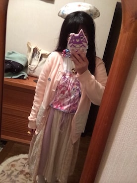 「keisuke kanda（ケイスケカンダ）のアイテム（カーディガン/ボレロ）」を使った、ゆいゆいさん（レディース・156cm）の夏コーディネート