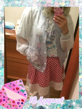「keisuke kanda（ケイスケカンダ）のアイテム（ブルゾン）」を使った、ゆいゆいさん（レディース・156cm）の夏コーディネート