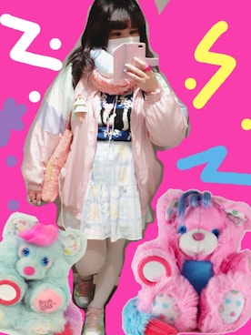 「ファンシー」｜「アイテム（ブルゾン）」を使った、ゆいゆいさん（レディース・155cm）の冬コーディネート
