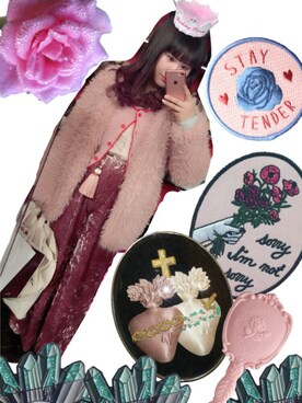 「Honeys（ハニーズ）のアイテム（ドレスシューズ）」を使った、ゆいゆいさん（レディース・155cm）の冬コーディネート
