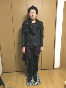 「Buffalo Bobs（バッファローボブズ）のアイテム（ジャケット/アウター）」を使った、HIROKIさん（メンズ・179cm・20代）の秋コーディネート