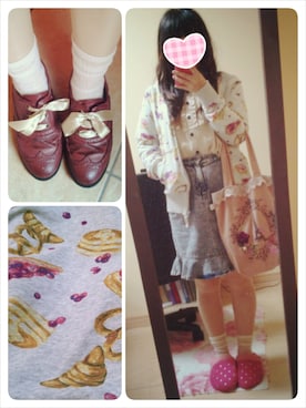 「axes femme（アクシーズファム）のアイテム（トートバッグ）」を使った、しまこさん（レディース・146cm）の夏コーディネート