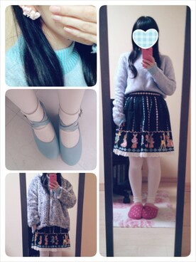 しまこさん（レディース・146cm）の冬コーディネート