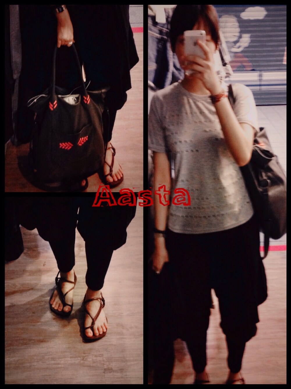 「ootd」｜「MANAのアイテム（サンダル、ブラウン系）」を使った、Aasta ＊Asukaさん（レディース・162cm）の夏コーディネートの1枚目の写真