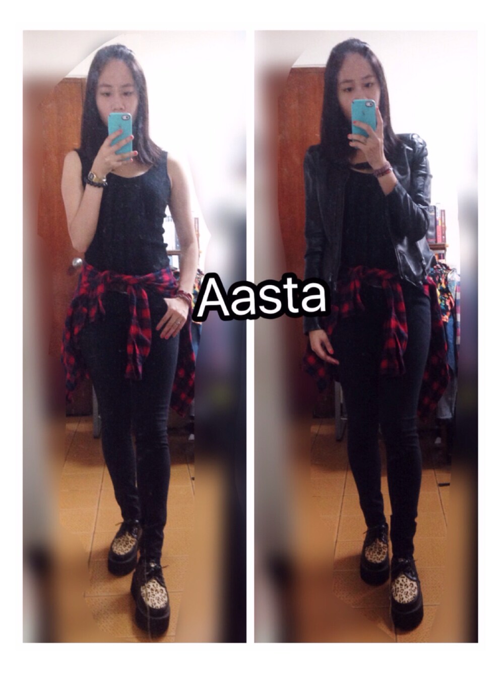 「black、rock」｜「UNDERGROUNDのアイテム（シューズ、その他）」を使った、Aasta ＊Asukaさん（レディース・162cm）の秋コーディネートの1枚目の写真