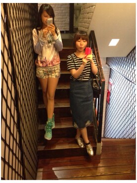 「PULL&BEAR（プルアンドベア）のアイテム（その他トップス）」を使った、Françoiseさん（レディース・165cm）の秋コーディネート