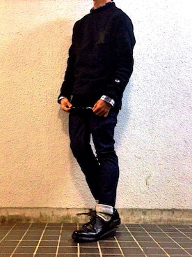 「good thing（グッドシング）のアイテム」を使った、you1さん（メンズ・164cm）の冬コーディネート