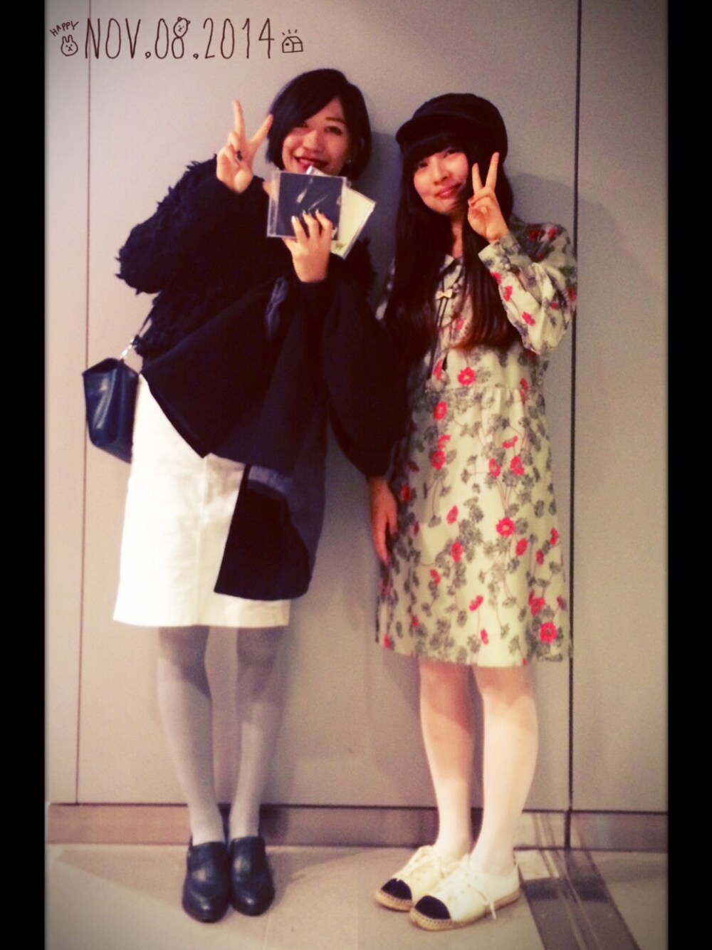 「ライブ衣装、古着ワンピース、ボタニカル柄、レトロ」｜「ステージ写真のアイテム（その他、その他）」を使った、asumiさん（レディース・158cm）の秋コーディネートの1枚目の写真