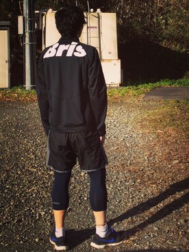 「F.C.R.B.（エフシーアールビー）のアイテム（ブルゾン）」を使った、カズさん（メンズ・177cm）の冬コーディネート