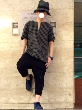 「uniform experiment」｜「アイテム（その他シューズ）」を使った、カズさん（メンズ・177cm）の夏コーディネート