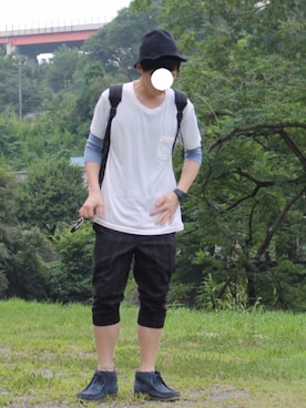 「uniform experiment」｜「アイテム（その他シューズ）」を使った、カズさん（メンズ・177cm）の夏コーディネート
