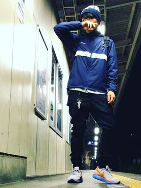 「uniform experiment」｜「アイテム（財布/小物）」を使った、カズさん（メンズ・177cm）の秋コーディネート