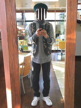 「JUN OKAMOTO（ジュンオカモト）のアイテム（パンツ）」を使った、masayan さん（メンズ・171cm）の冬コーディネート