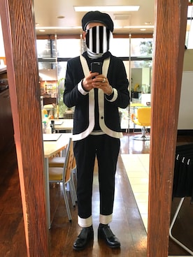 「JUN OKAMOTO（ジュンオカモト）のアイテム（パンツ）」を使った、masayan さん（メンズ・171cm）の冬コーディネート