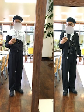 「SLICK（スリック）のアイテム（ノーカラージャケット）」を使った、masayan さん（メンズ・171cm）の春コーディネート