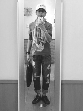 「COTE MER （コートメール）のアイテム（パンツ）」を使った、masayan さん（メンズ・171cm）の夏コーディネート