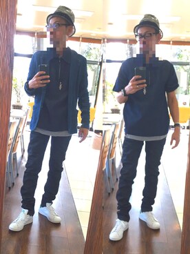 「SANLDK（サンエルディーケー）のアイテム」を使った、masayan さん（メンズ・171cm）の夏コーディネート