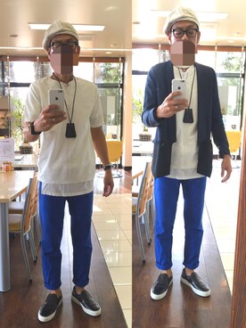 「JUN OKAMOTO（ジュンオカモト）のアイテム（パンツ）」を使った、masayan さん（メンズ・171cm）の秋コーディネート