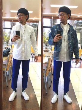 「SANLDK（サンエルディーケー）のアイテム」を使った、masayan さん（メンズ・171cm）の秋コーディネート