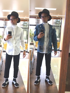 「SANLDK（サンエルディーケー）のアイテム」を使った、masayan さん（メンズ・171cm）の秋コーディネート