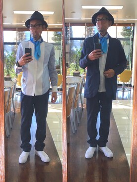 「JUN OKAMOTO（ジュンオカモト）のアイテム（パンツ）」を使った、masayan さん（メンズ・171cm）の秋コーディネート