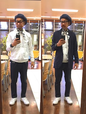 「JUN OKAMOTO（ジュンオカモト）のアイテム（パンツ）」を使った、masayan さん（メンズ・171cm）の秋コーディネート