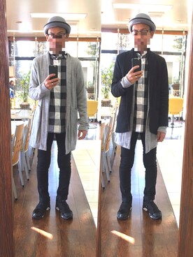 「ideal（イデアル）のアイテム」を使った、masayan さん（メンズ・171cm）の秋コーディネート