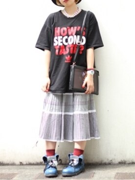 Adidas アディダス のtシャツ カットソーを使ったレディース人気ファッションコーディネート ユーザー その他ユーザー Wear