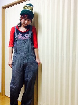 「仕事着」｜「アイテム（サロペット/オーバーオール）」を使った、ももこふさん（レディース・165cm）の秋コーディネート