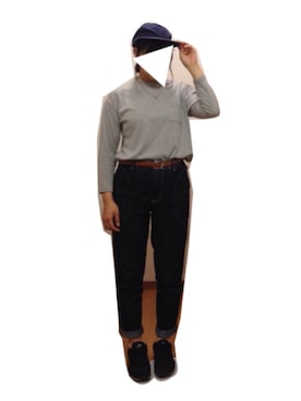 「North Object（ノースオブジェクト）のアイテム（パンツ）」を使った、ayakoさん（レディース・160cm）の春コーディネート