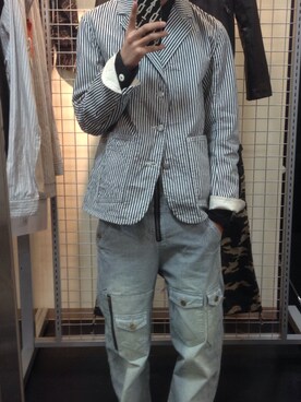 「Scye（サイ）のアイテム（カバーオール）」を使った、ゆうくんさん（メンズ・166cm）の冬コーディネート