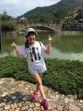 「新社古堡」｜恬さん（レディース・160cm）の夏コーディネート