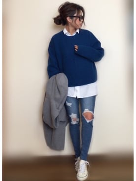 Miiさん（レディース・159cm）の冬コーディネート