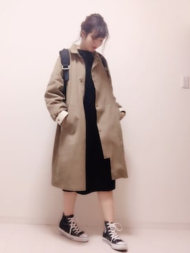 「ボーイフレンドコート」｜eicoさん（レディース・158cm）の冬コーディネート